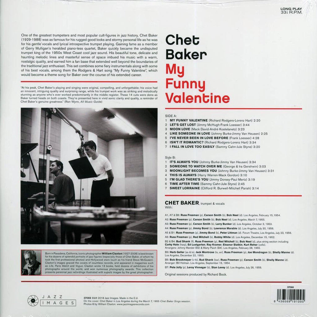 Chet Baker - My Funny Valentine (ltd. ed.) (180g) Vinyl Record