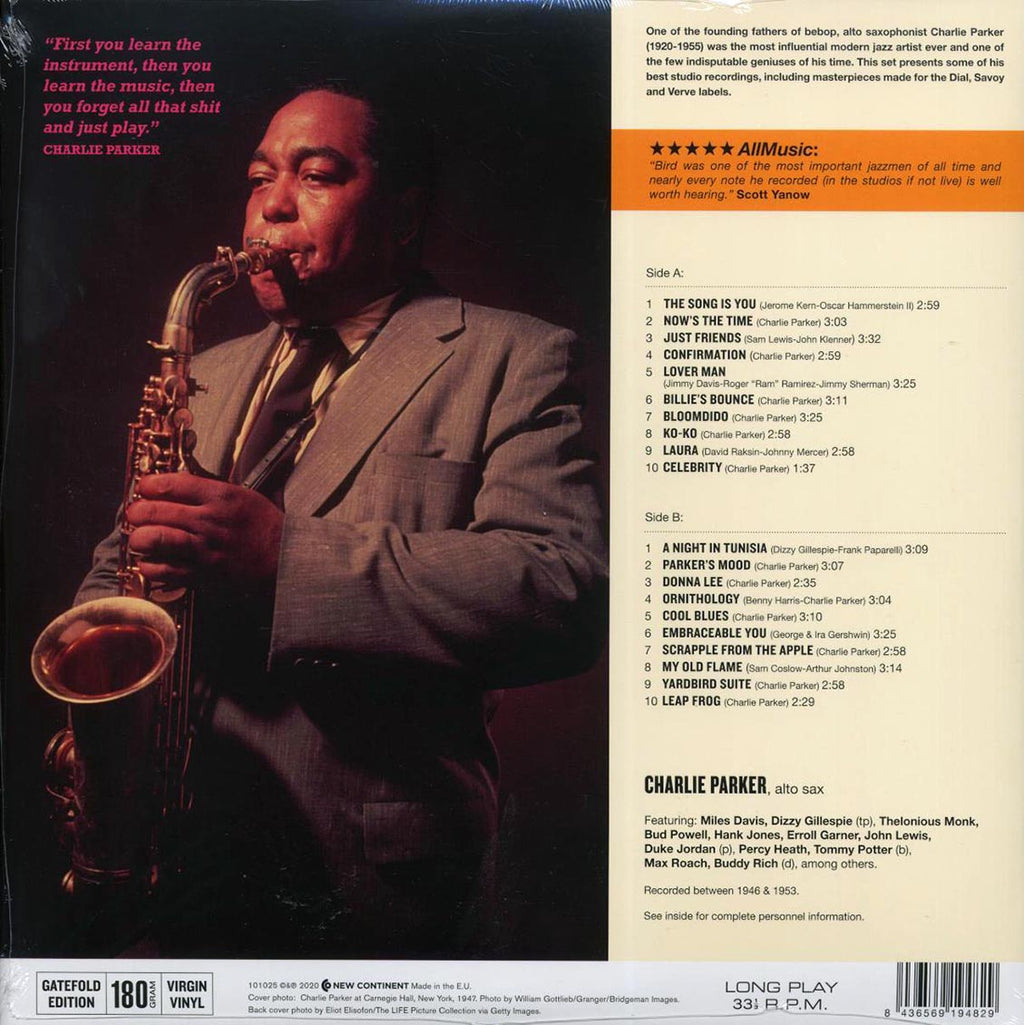 Charlie Parker - The Hits (ltd. ed.) (180g) Vinyl Record