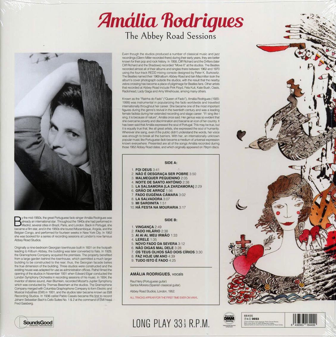 Amalia Rodrigues - The Abbey Road Sessions (ltd. ed.) (180g) Vinyl Record