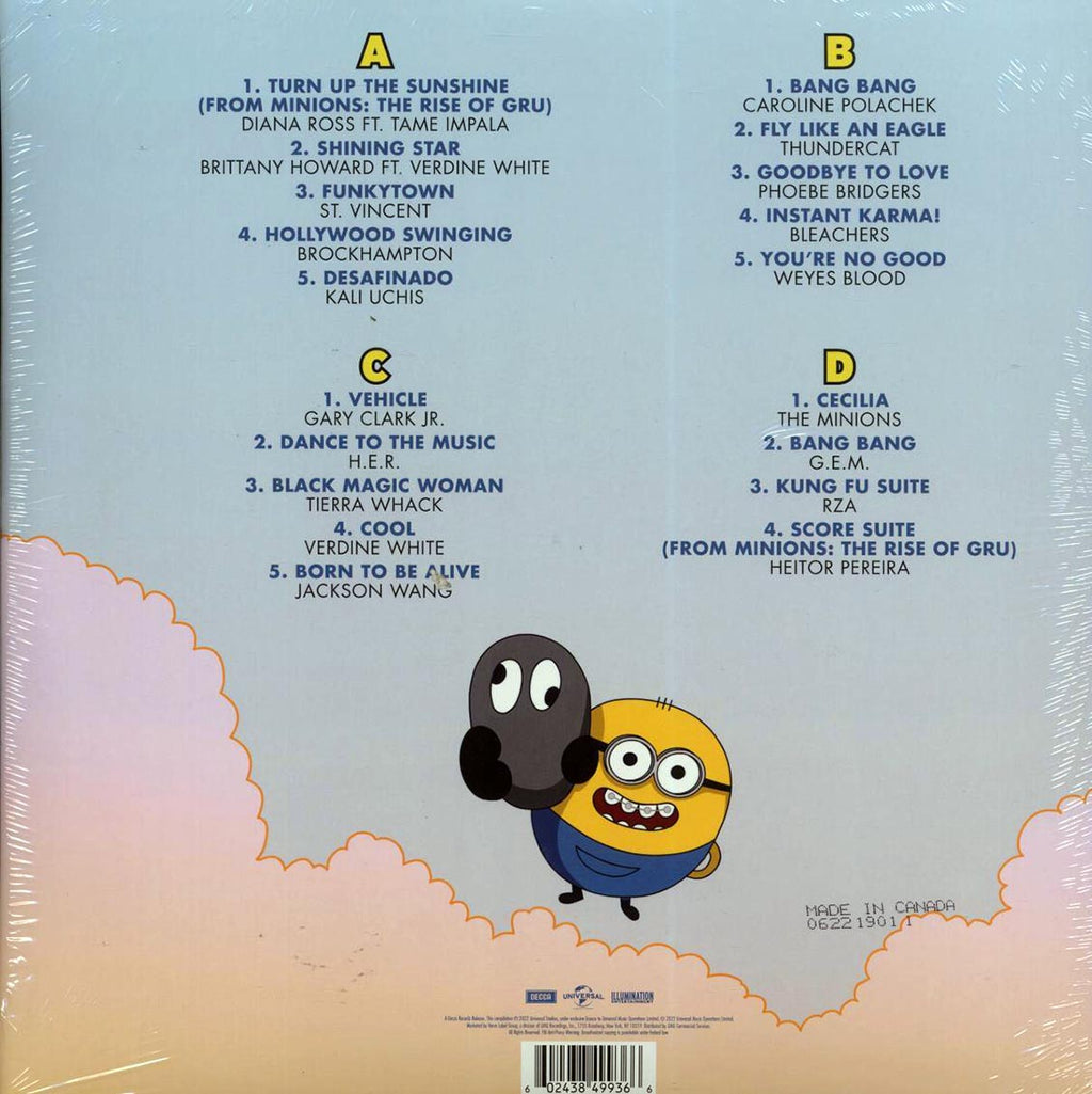 Diana Ross, Tame Impala, Brittany Howard, St. Vincent, Etc. - Minions: The Rise Of Gru Original Motion Picture Soundtrack (2xLP) (yellow vinyl) Vinyl Record