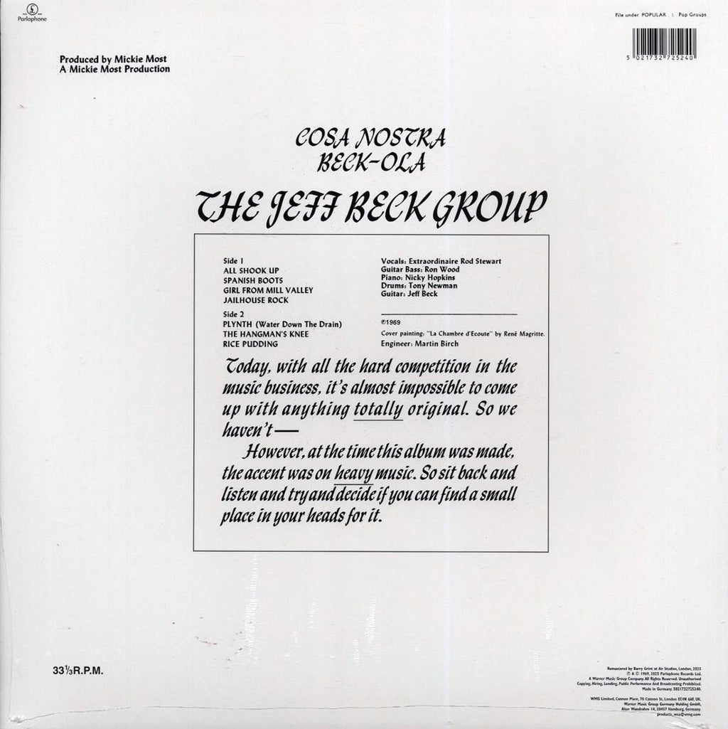 Jeff Beck Group - Beck-Ola (white vinyl) Vinyl Record