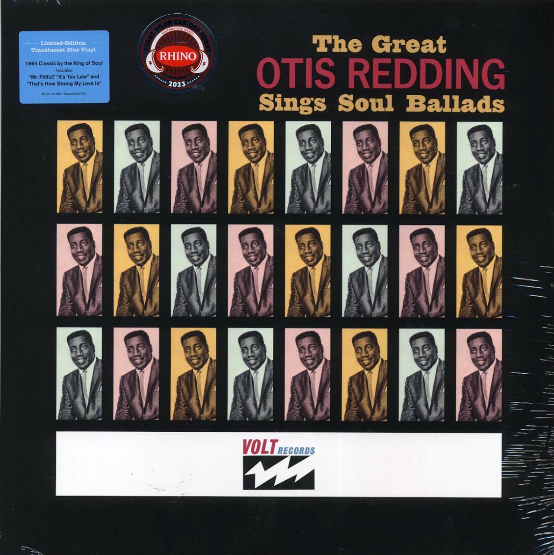 Otis Redding - The Great Otis Redding Sings Soul Ballads (mono) (ltd. ed.) (blue vinyl) Vinyl Record