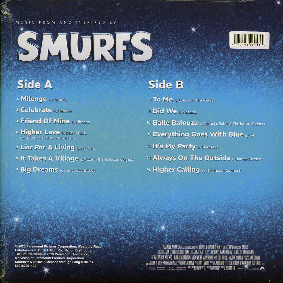 Rihanna, Natania, Indian Connect, Etc. - Music From And Inspired By Smurfs (ltd. ed.) (red vinyl) Vinyl Record