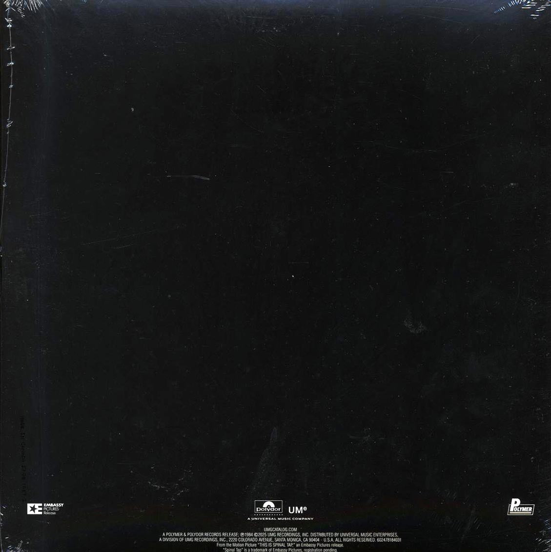 Spinal Tap - From The Original Motion Picture Soundtrack This Is Spinal Tap (remastered) Vinyl Record