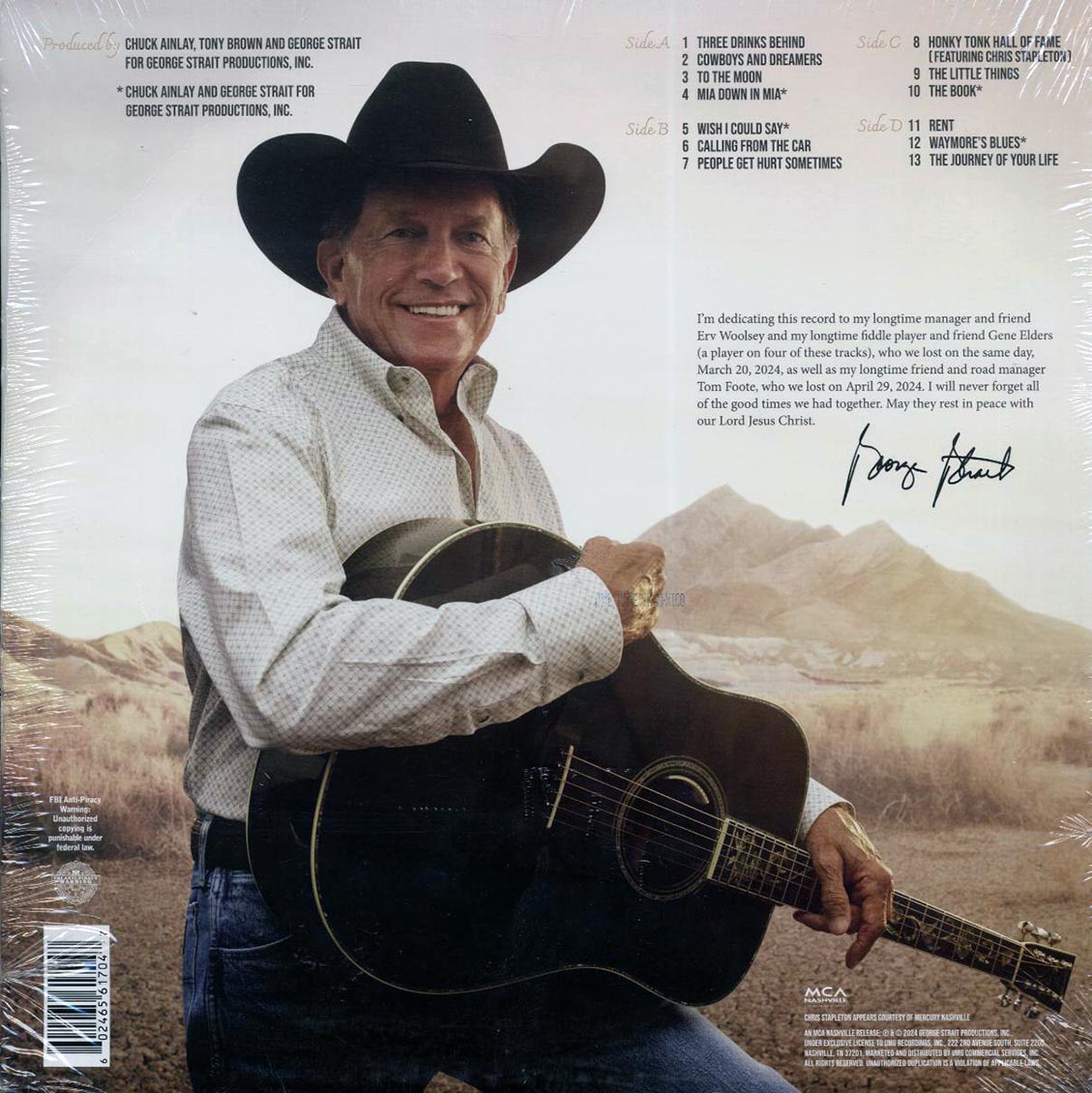 George Strait - Cowboys And Dreamers (ltd. ed.) (2xLP) (tiger eye vinyl) Vinyl Record