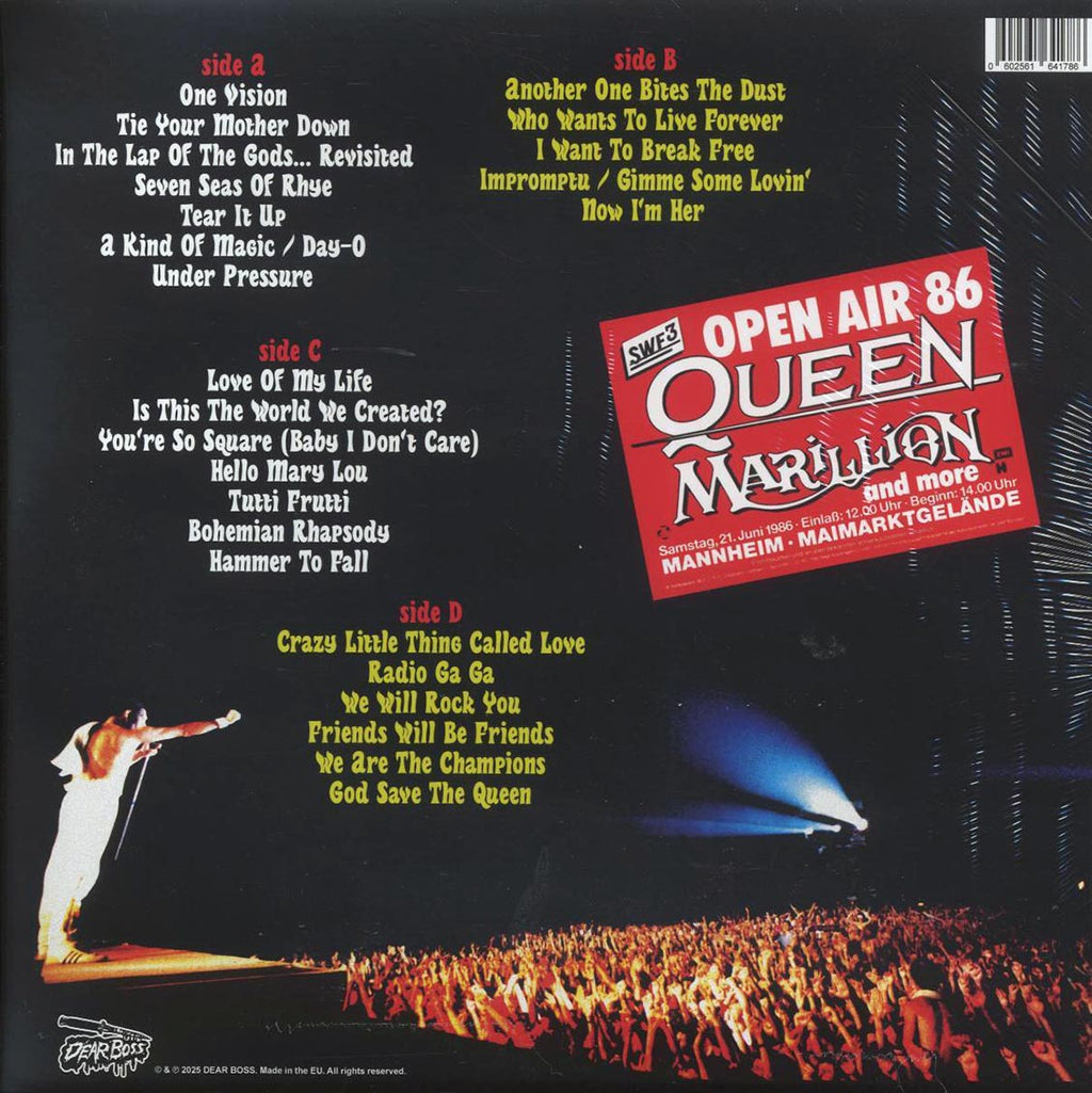 Queen - Reigns The World! Live In Mannheim 1986 (ltd. 300 copies made) (2xLP) (green marbled vinyl) Vinyl Record