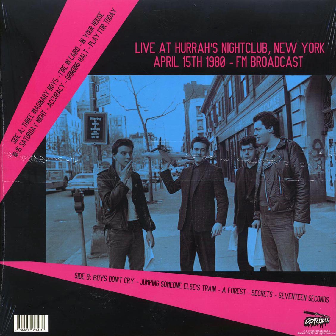 The Cure - Live At Hurrah's Nightclub, New York, April 15th 1980 (ltd. 300 copies made) (splatter vinyl) Vinyl Record
