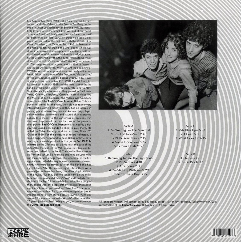 The Velvet Underground - Live At End Cole Ave 1969 (2xLP) Vinyl Record