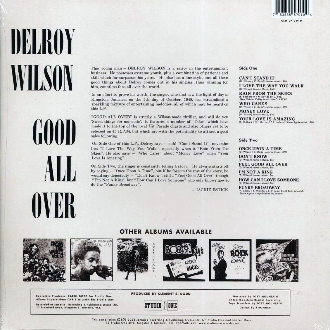 Delroy Wilson - Good All Over Vinyl Record