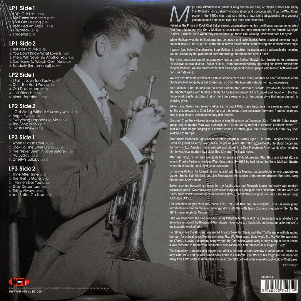 Chet Baker - Platinum Jazz (32 tracks) (3xLP) (silver vinyl) Vinyl Record