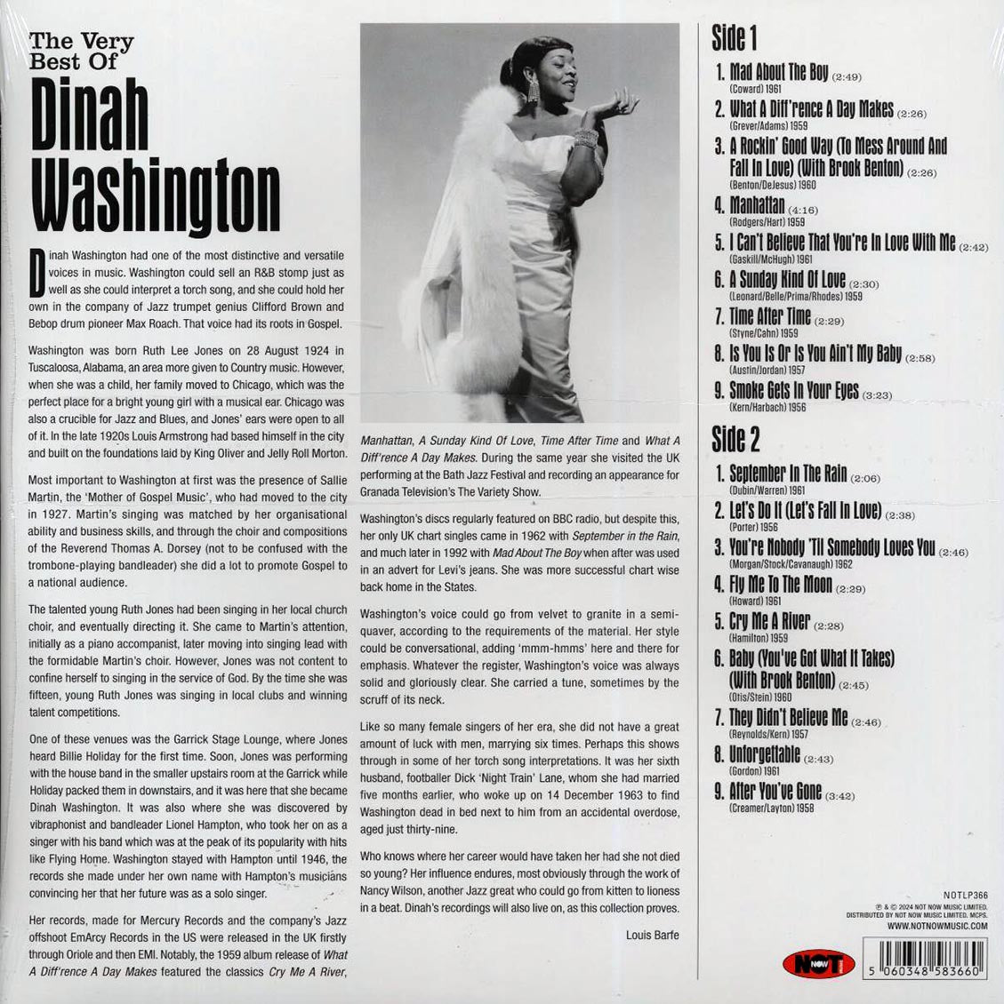 Dinah Washington - The Very Best Of Dinah Washington (180g) (red vinyl) Vinyl Record