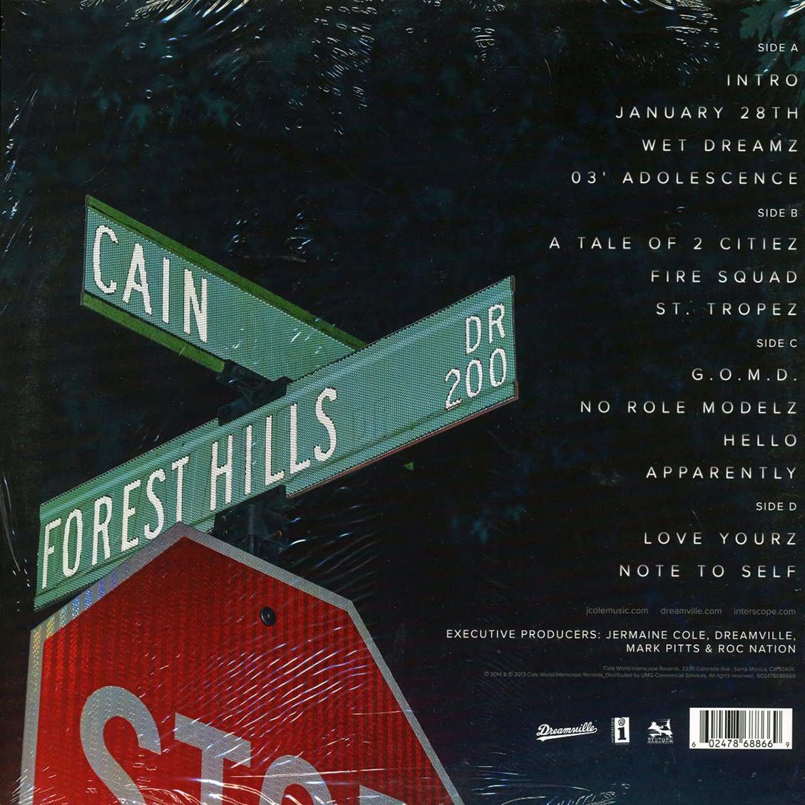 J Cole - 2014 Forest Hills Drive (ltd. ed.) (2xLP) (blue vinyl) Vinyl Record