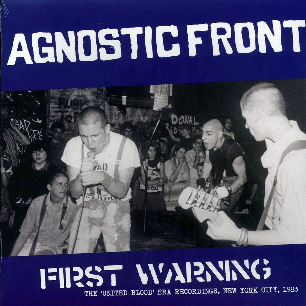 Agnostic Front - First Warning: The United Blood Era Recordings, New York City, 1983 (ltd. ed.) (blue vinyl) Vinyl Record