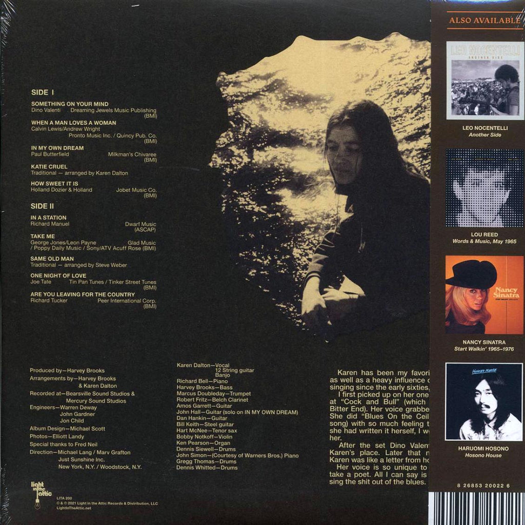 Karen Dalton - In My Own Time (50th Anniv. Ed.) (silver vinyl) (RTI press) Vinyl Record
