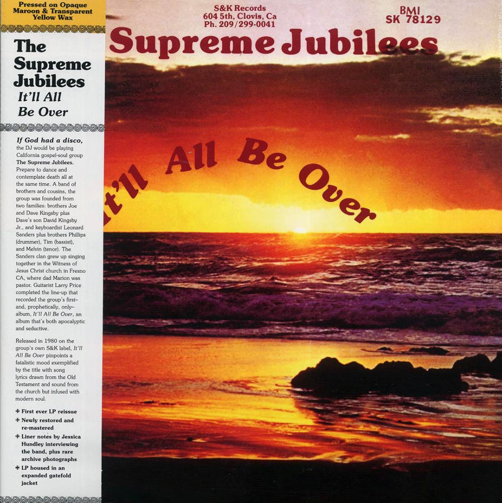 The Supreme Jubilees - It'll All Be Over (maroon/yellow vinyl) Vinyl Record