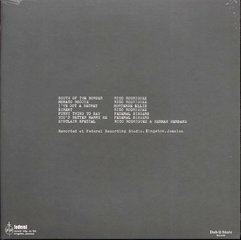 Rico Rodriguez, Hortense Ellis, Federal Singers, Herman Hersang - Unreleased Early Recordings: Shuffle Boogie 1960 (Japan press) Vinyl Record