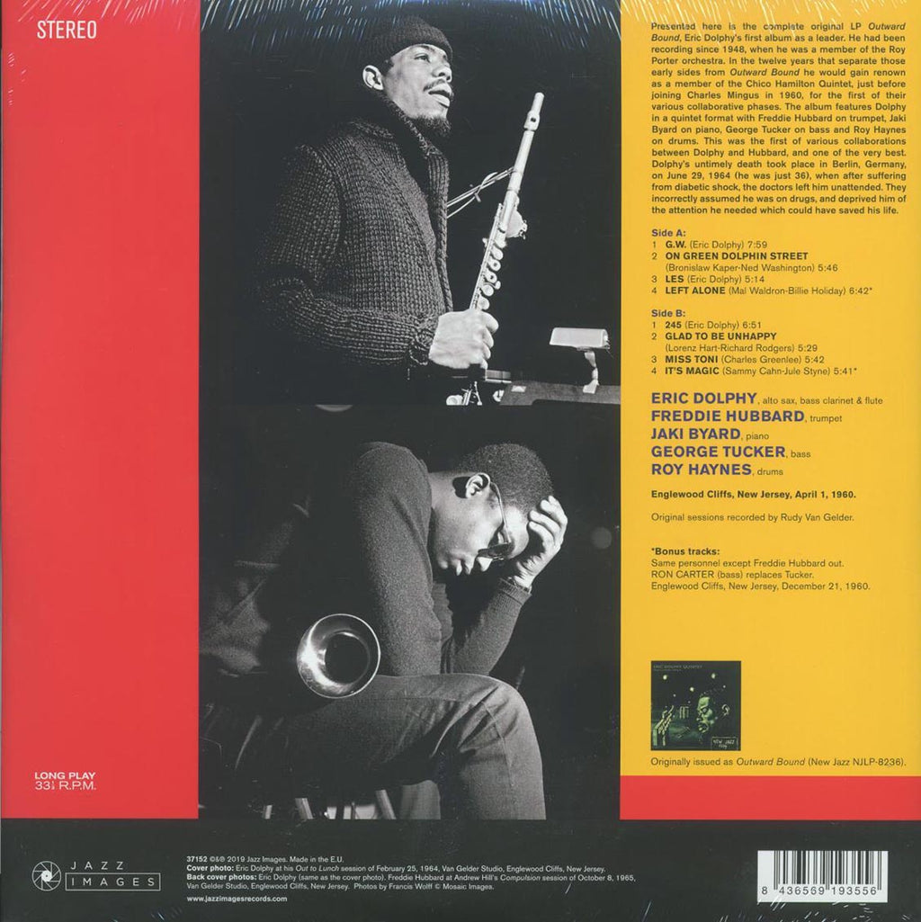Eric Dolphy Quintet - Outward Bound (+2 bonus tracks) (ltd. ed.) (180g) Vinyl Record