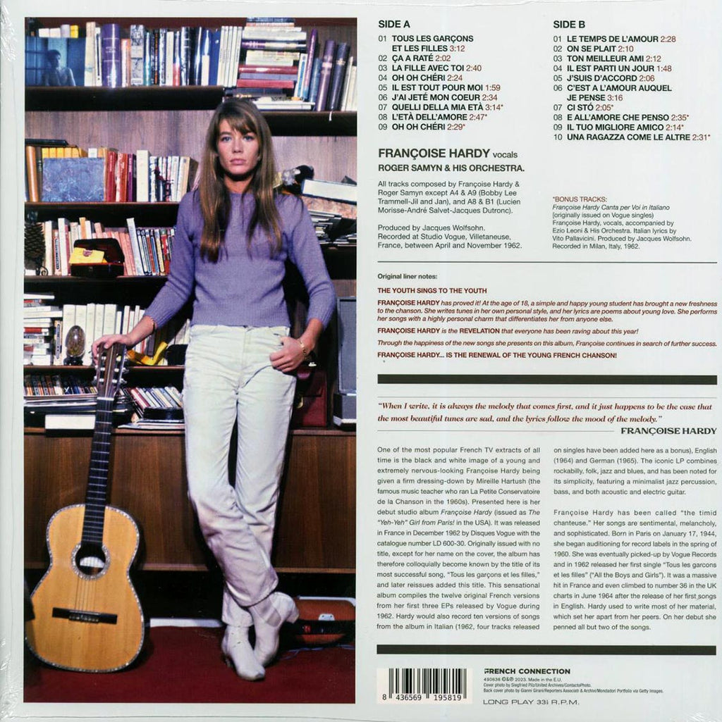 Francoise Hardy - Tous Les Garcons Et Les Filles (+7 bonus tracks) (180g) Vinyl Record