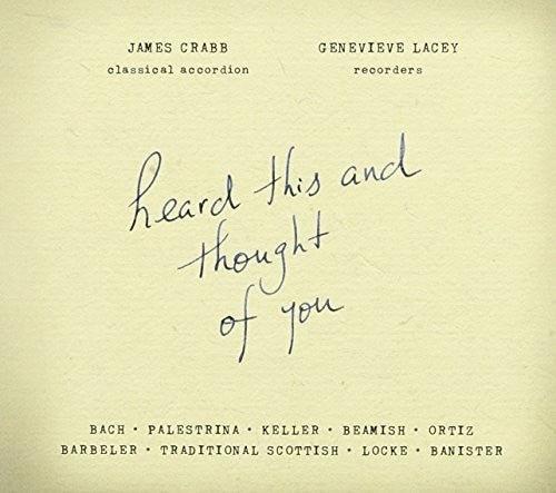 Genevieve,lacey / Crabb,james - Heard This & Thought Of You - Music CD