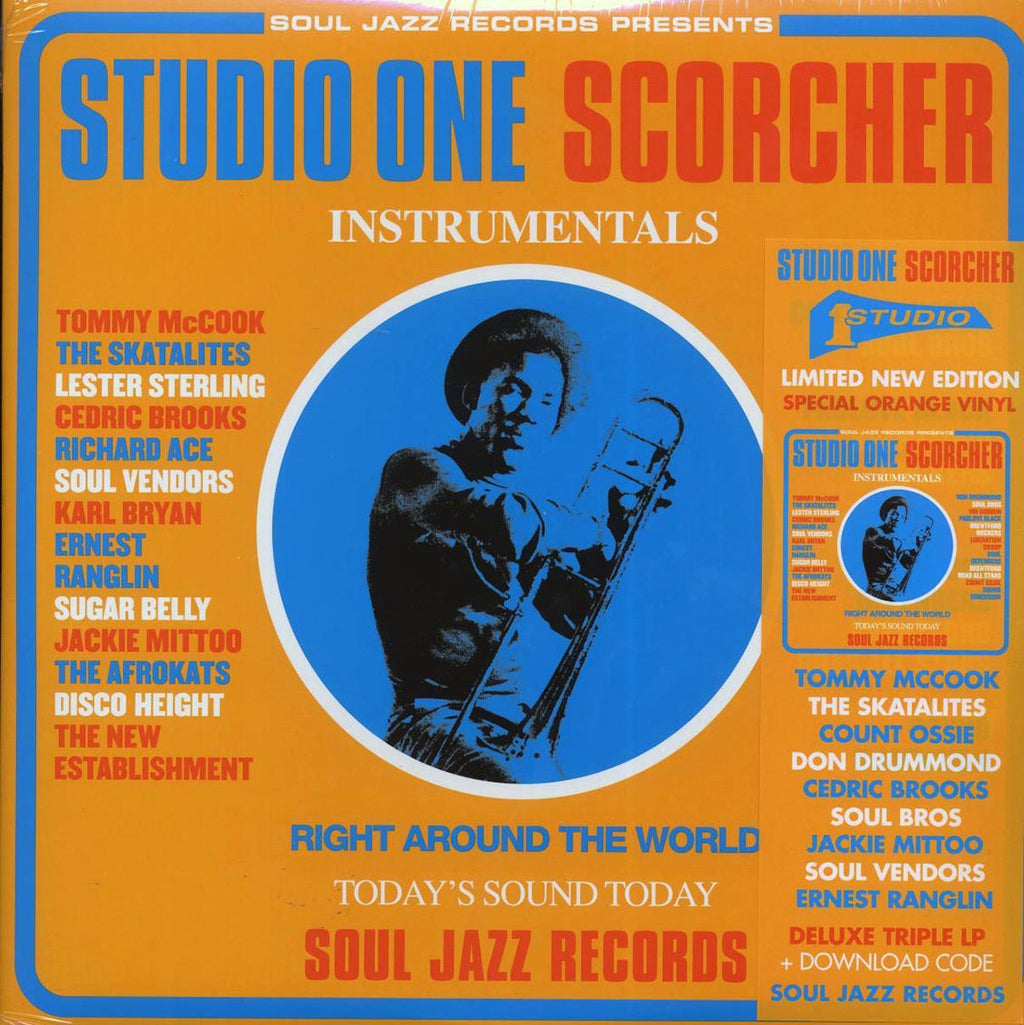 The Skatalites, Soul Vendors, Sound Dimension, Cedric Brooks, Etc. - Studio One Scorcher: Instrumentals (ltd. ed.) (3xLP) (orange vinyl) Vinyl Record
