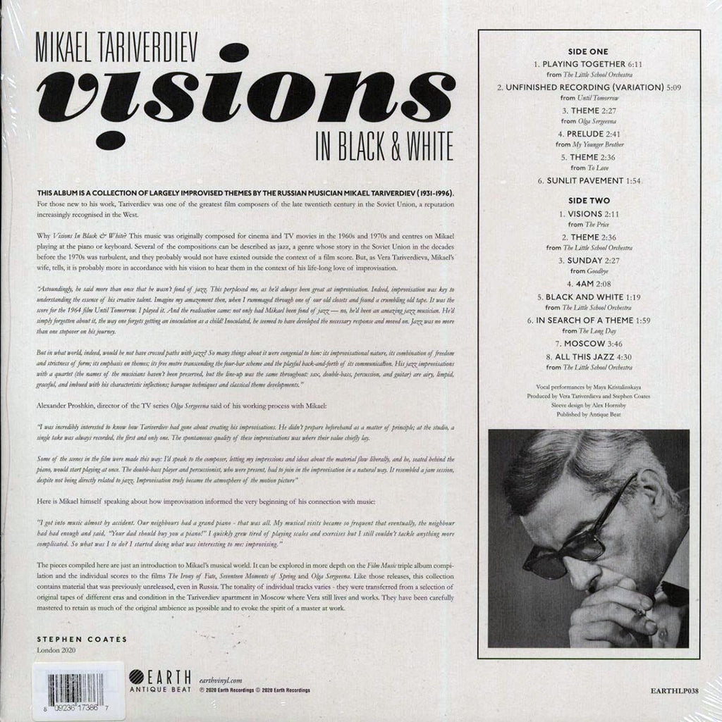 Mikael Tariverdiev - Visions In Black & White (ltd. ed.) (white vinyl) (remastered) Vinyl Record