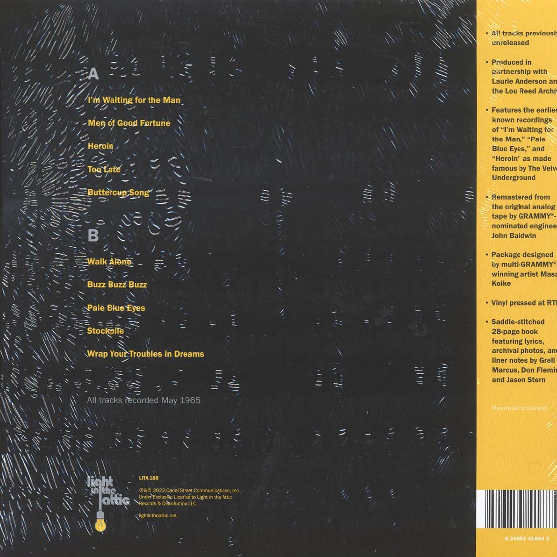 Lou Reed - Words & Music, May 1965 (silver metallic vinyl) (RTI press) Vinyl Record