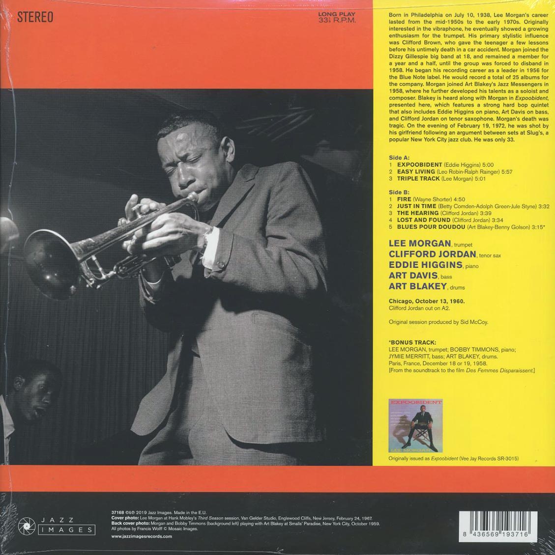 Lee Morgan - Expoobident (+bonus track) (ltd. ed.) (180g) Vinyl Record