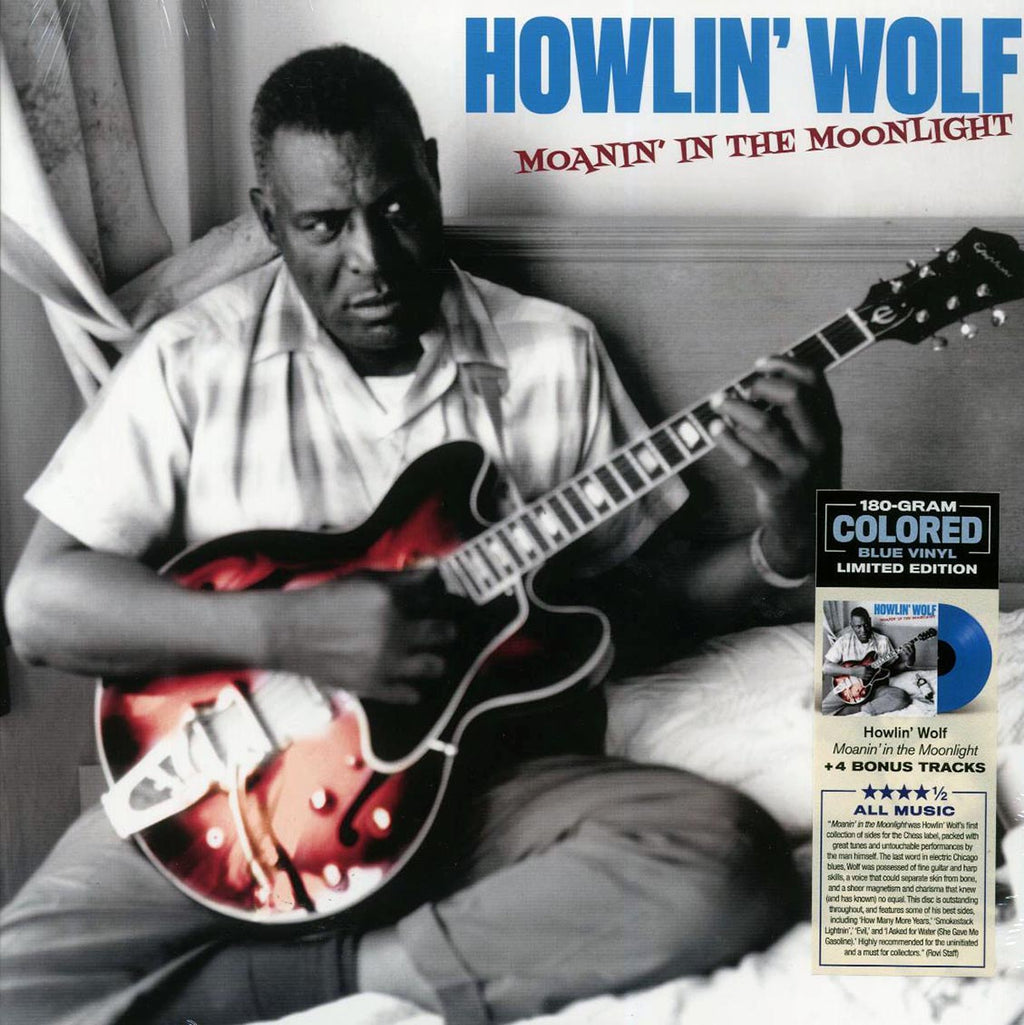 Howlin' Wolf - Moanin' In The Moonlight (+3 bonus tracks) (ltd. ed.) (180g) (blue vinyl) Vinyl Record