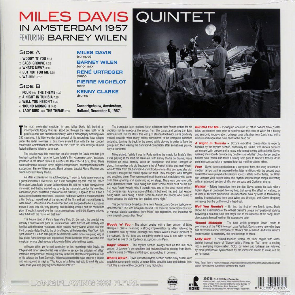 Miles Davis, Barney Wilen - In Amsterdam 1957 (ltd. ed.) (180g) Vinyl Record