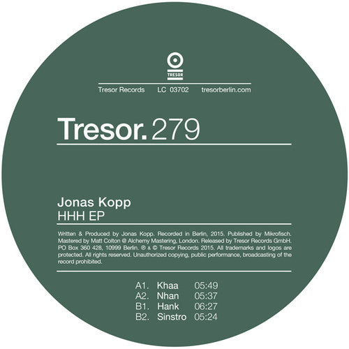 Kopp,jonas - Hhh - Vinyl Record