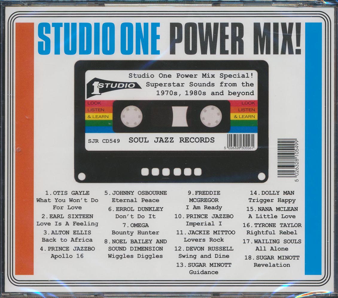 Sugar Minott, Earl Sixteen, Errol Dunkley, Alton Ellis, Jackie Mittoo, Etc. - Studio One Power Mix! Music CD