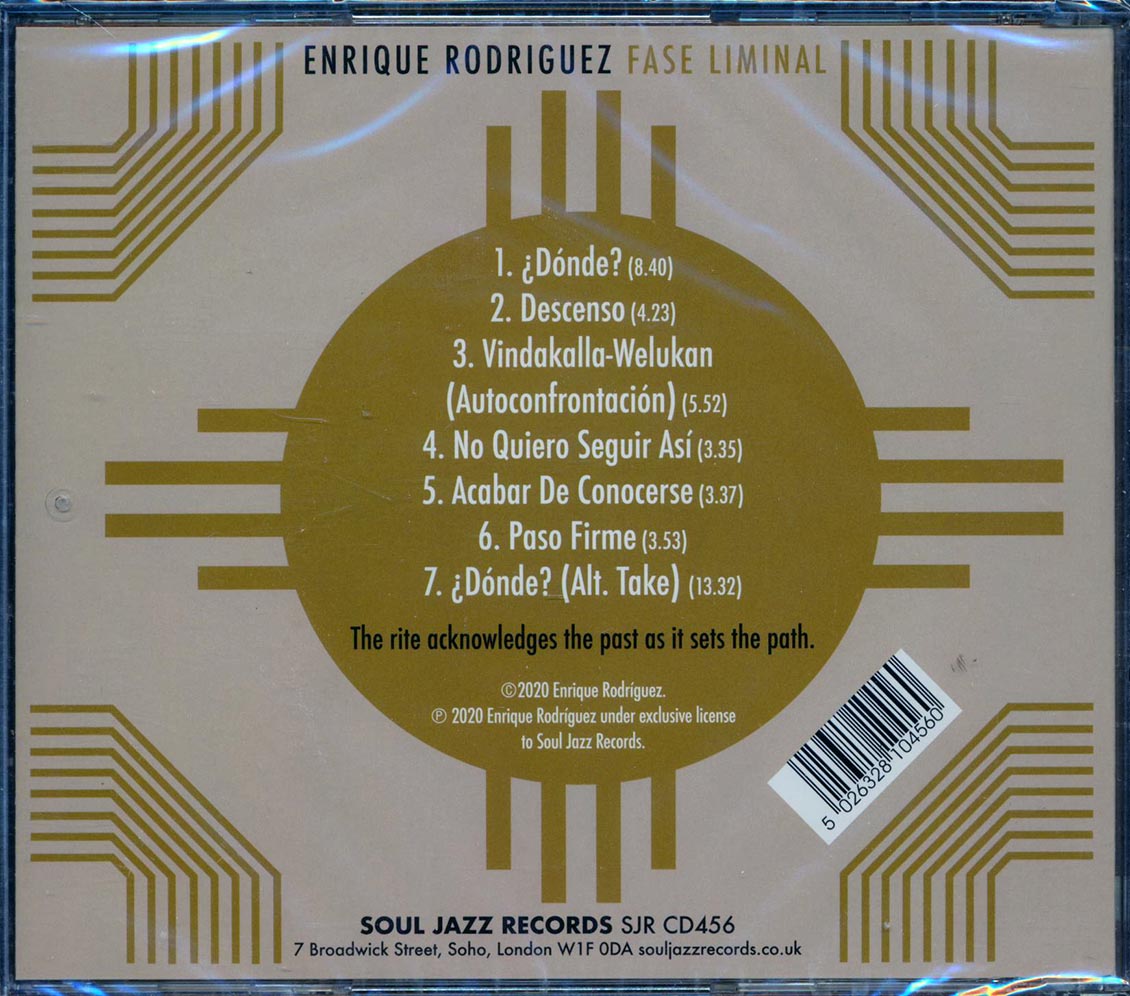 Enrique Rodriguez & The Negra Chiway Band - Fase Liminal Music CD