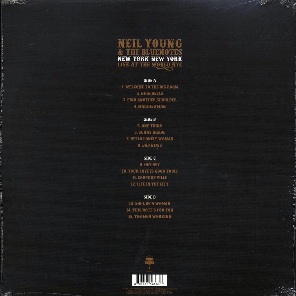 Neil Young & The Bluenotes - New York New York (Live At The World NYC) (2xLP) Vinyl Record