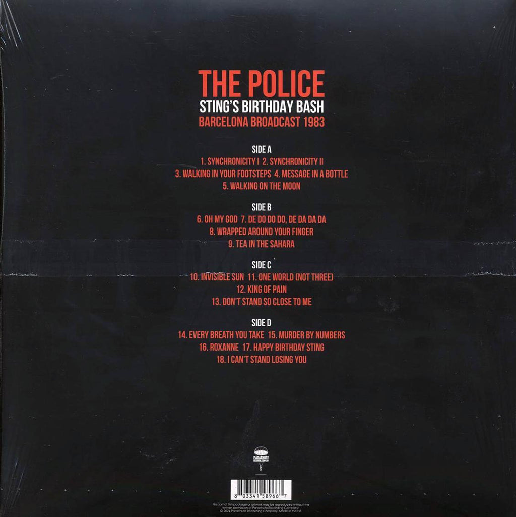 The Police - Sting's Birthday Bash: Barcelona Broadcast 1983 (2xLP) Vinyl Record