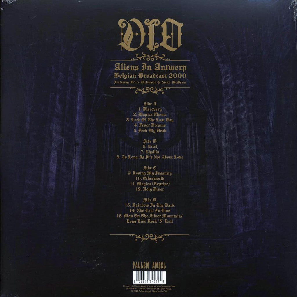 Dio, Bruce Dickinson, Nicko McBrain - Aliens In Antwerp Belgian Broadcast 2000 (2xLP) (clear/black splatter vinyl) Vinyl Record