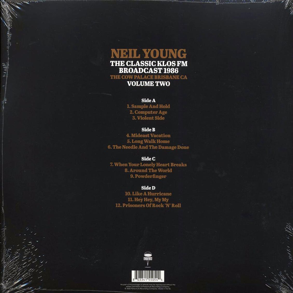 Neil Young - The Classic KLOS FM Broadcast 1986 Volume 2 (2xLP) Vinyl Record