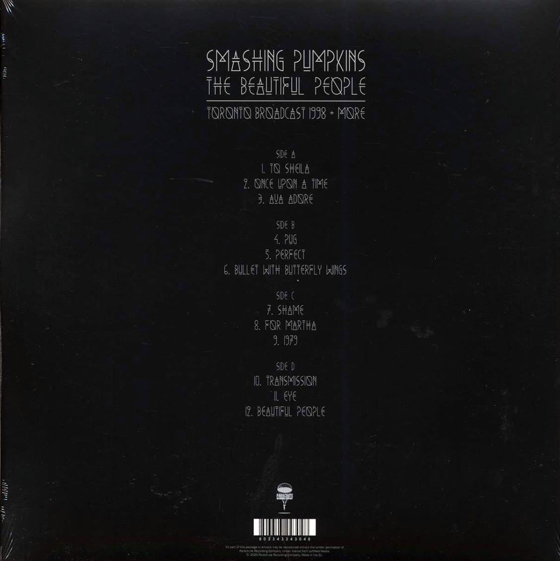 Smashing Pumpkins - The Beautiful People: Toronto Broadcast 1998 + More (2xLP) Vinyl Record