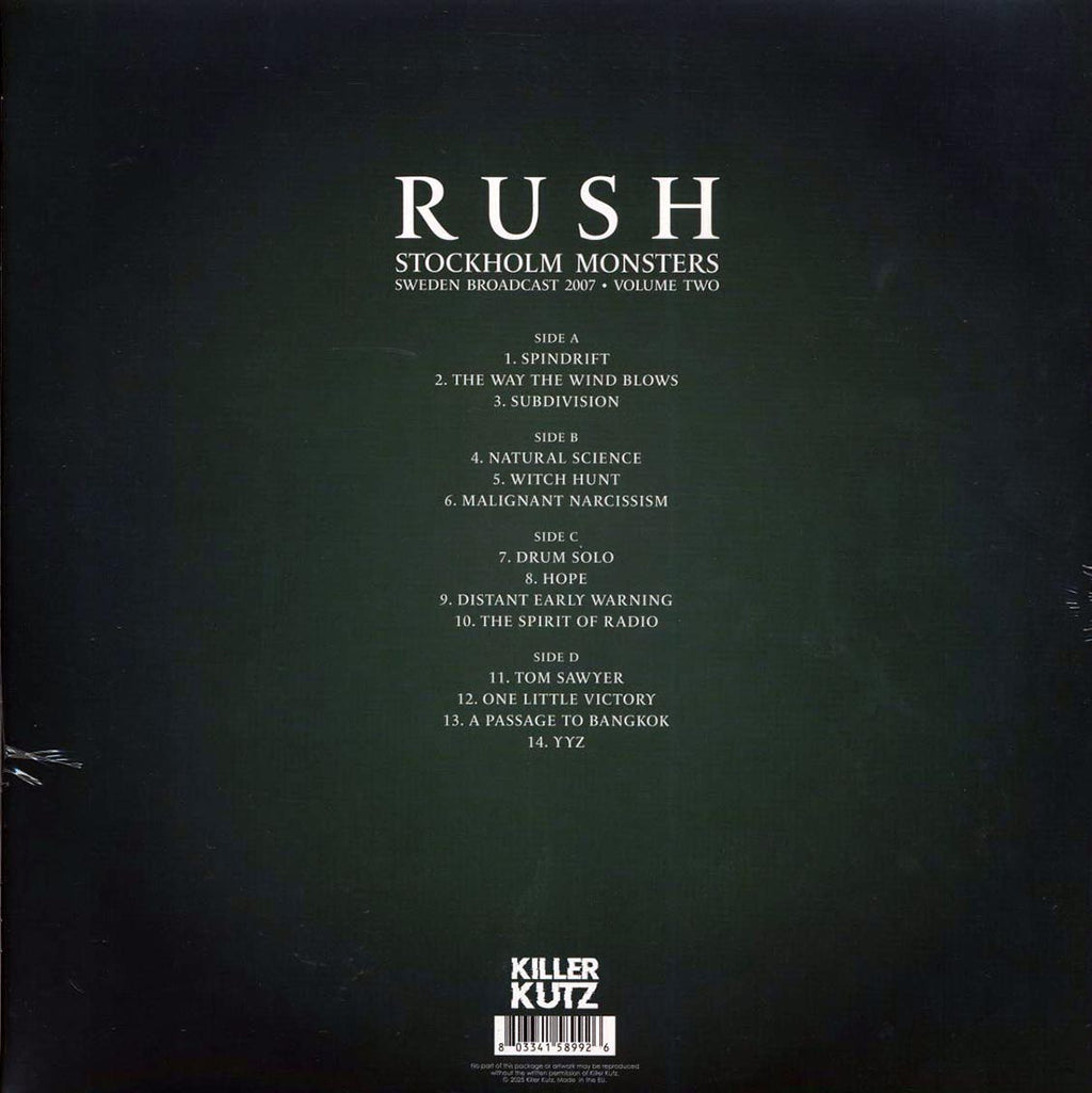 Rush - Stockholm Monsters Sweden Broadcast 2007 Volume 2 (2xLP) Vinyl Record