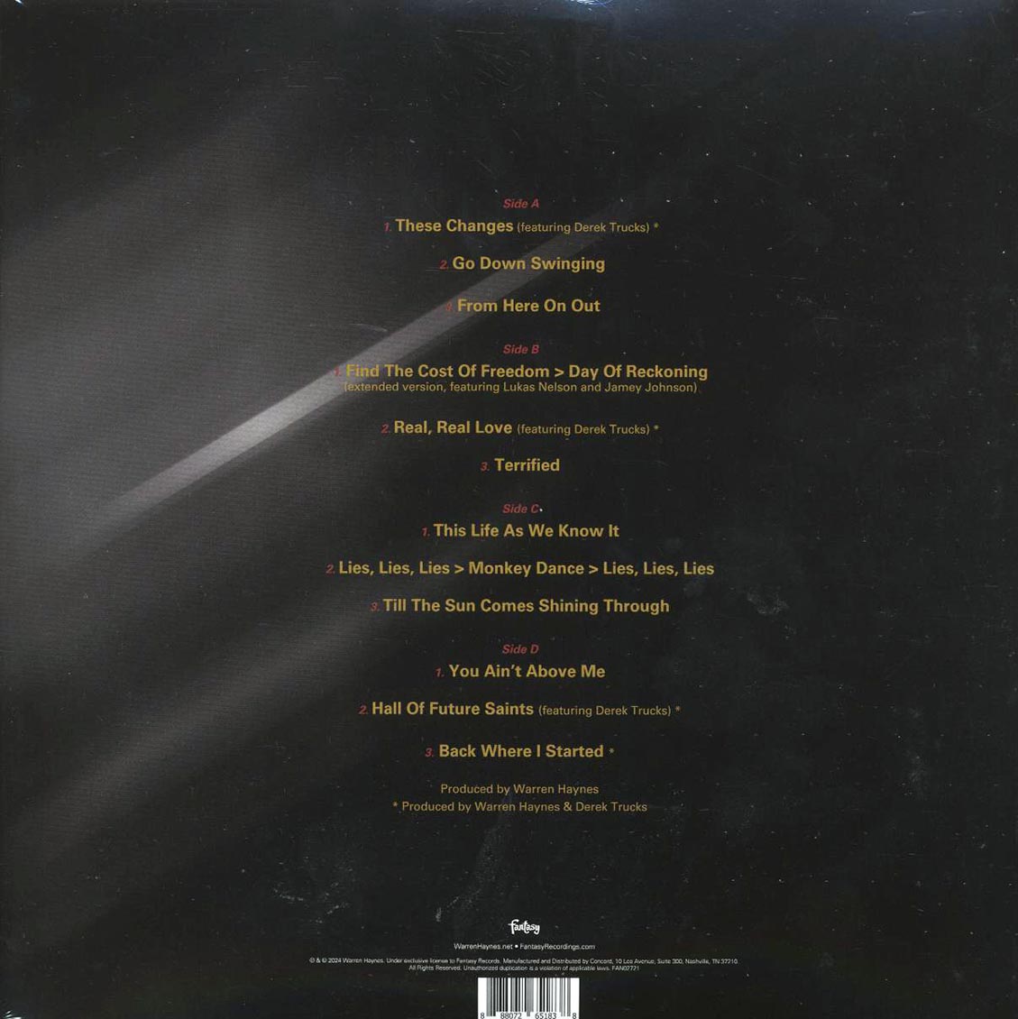 Warren Haynes - Million Voices Whisper (2xLP) Vinyl Record