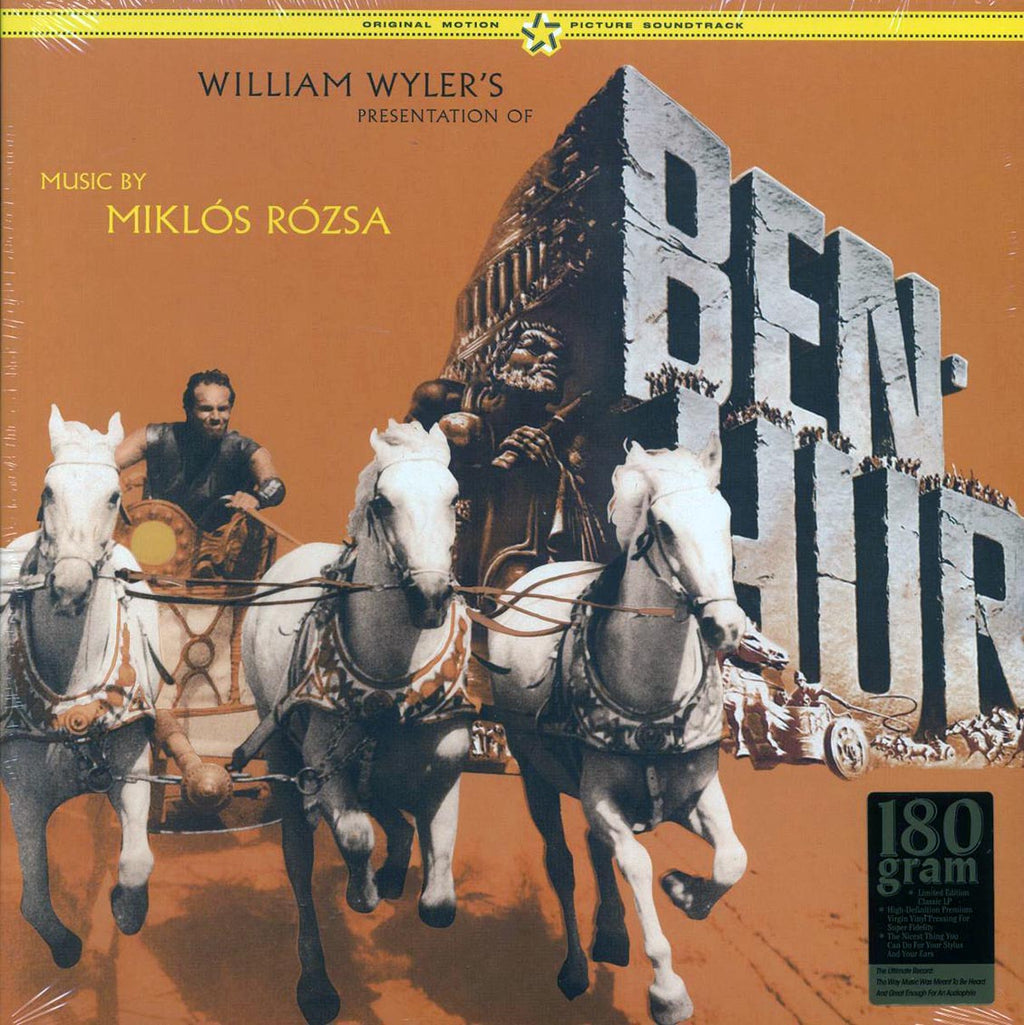 Miklos Rozsa - Ben-Hur: Original Motion Picture Soundtrack (+2 bonus tracks) (ltd. ed.) (180g) Vinyl Record