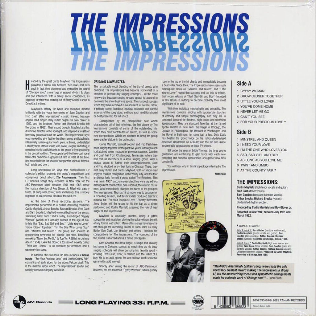 The Impressions - The Impressions (+2 bonus tracks) (ltd. ed.) (180g) Vinyl Record