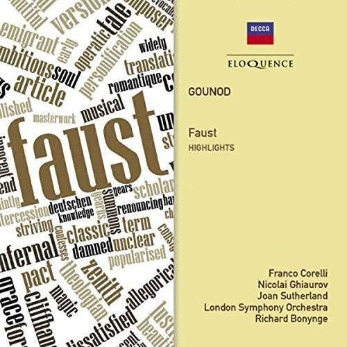 Bonynge,richard - Gounod: Faust Highlights - Music CD