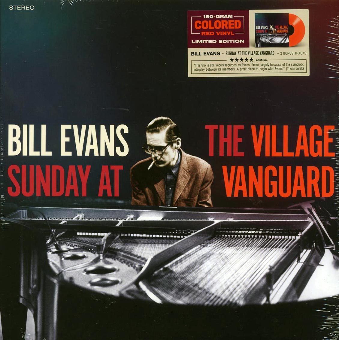 Bill Evans Trio - Sunday At The Village Vanguard (+2 bonus tracks) (ltd. ed.) (180g) (red vinyl) Vinyl Record