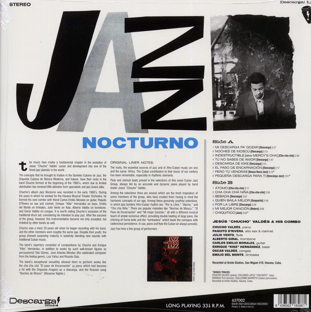 Jesus Chucho Valdes & His Combo - Jazz Nocturno (+3 bonus tracks) (ltd. ed.) (180g) Vinyl Record