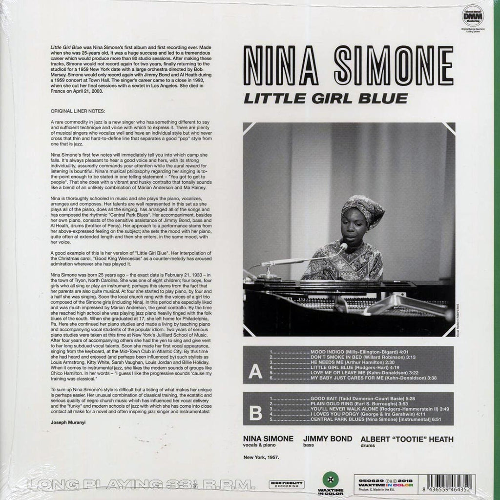 Nina Simone - Little Girl Blue (ltd. ed.) (180g) (green vinyl) Vinyl Record