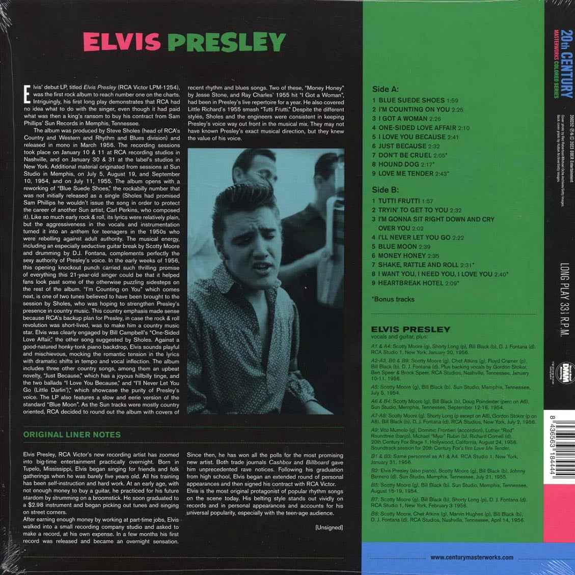 Elvis Presley - Elvis Presley (+6 bonus tracks) (ltd. ed.) (180g) (green vinyl) Vinyl Record