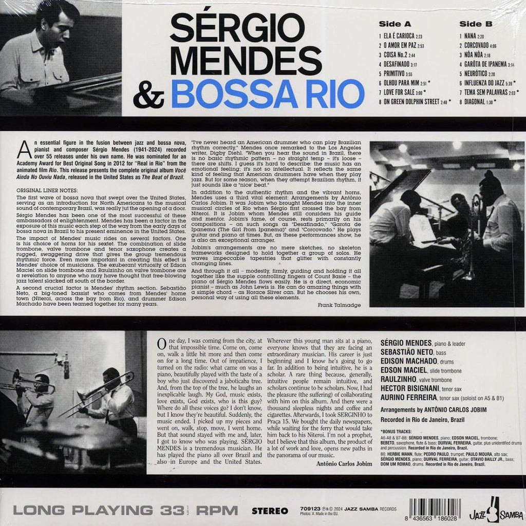 Sergio Mendes E Bossa Rio - Voce Ainda Nao Ouviu Nada! (+6 bonus tracks) (ltd. ed.) (180g) Vinyl Record