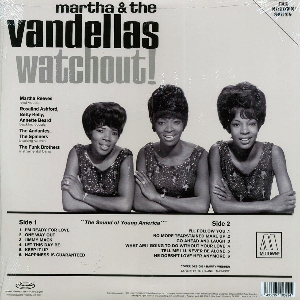 Martha Reeves & The Vandellas - Watchout! (ltd. ed.) Vinyl Record