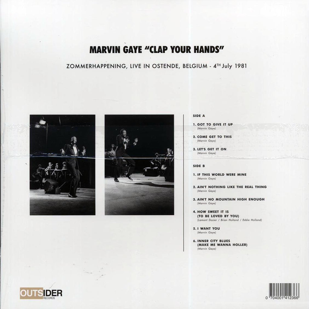 Marvin Gaye - Clap Your Hands: Zommerhappening, Live In Ostende, Belgium 4th July 1981 Vinyl Record