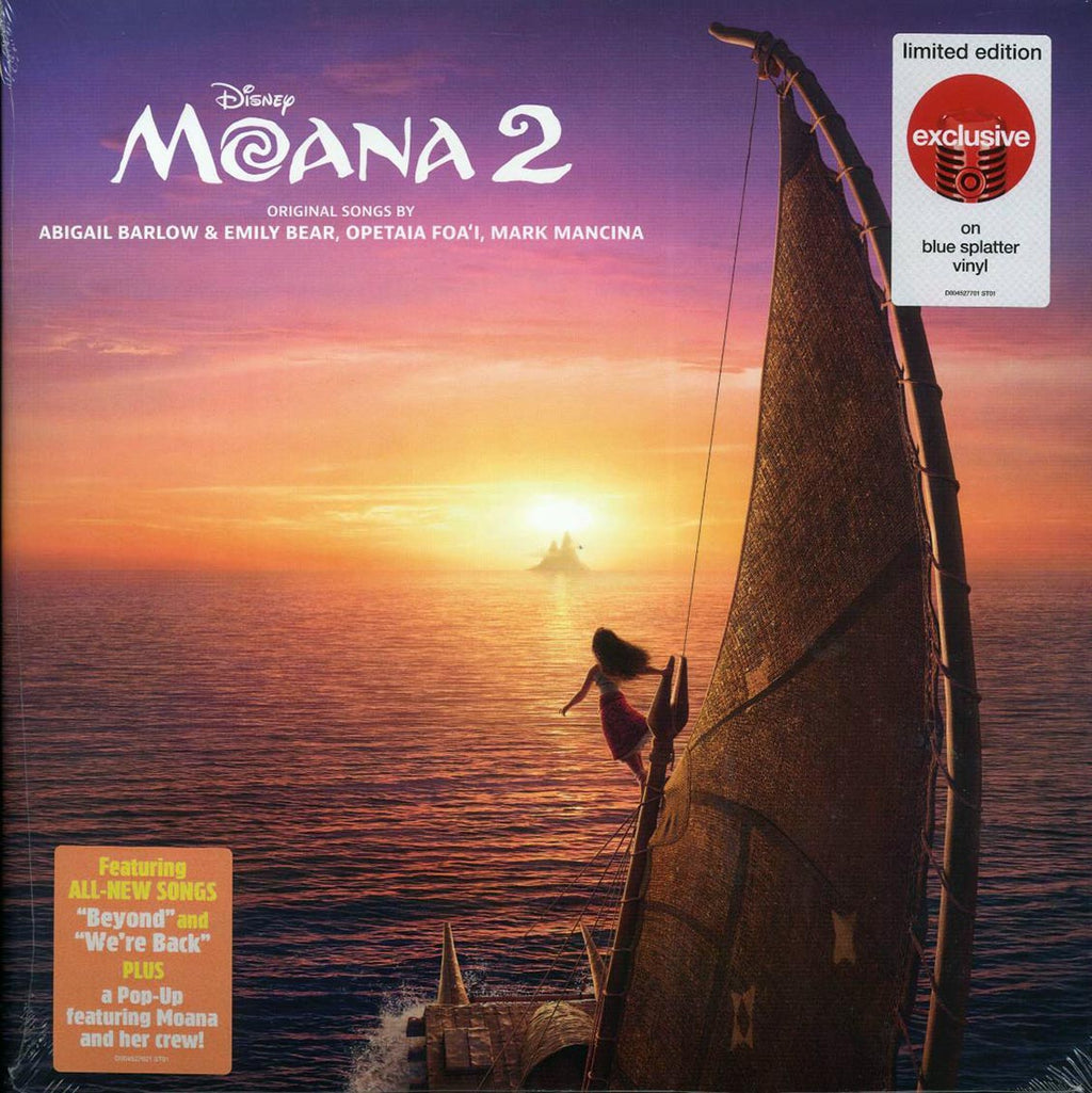 Abigail Barlow, Emily Bear, Opetaia Foa'i, Mark Mancina - Moana 2 (blue splatter vinyl) Vinyl Record